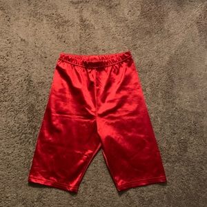 Red biker shorts Sz small
